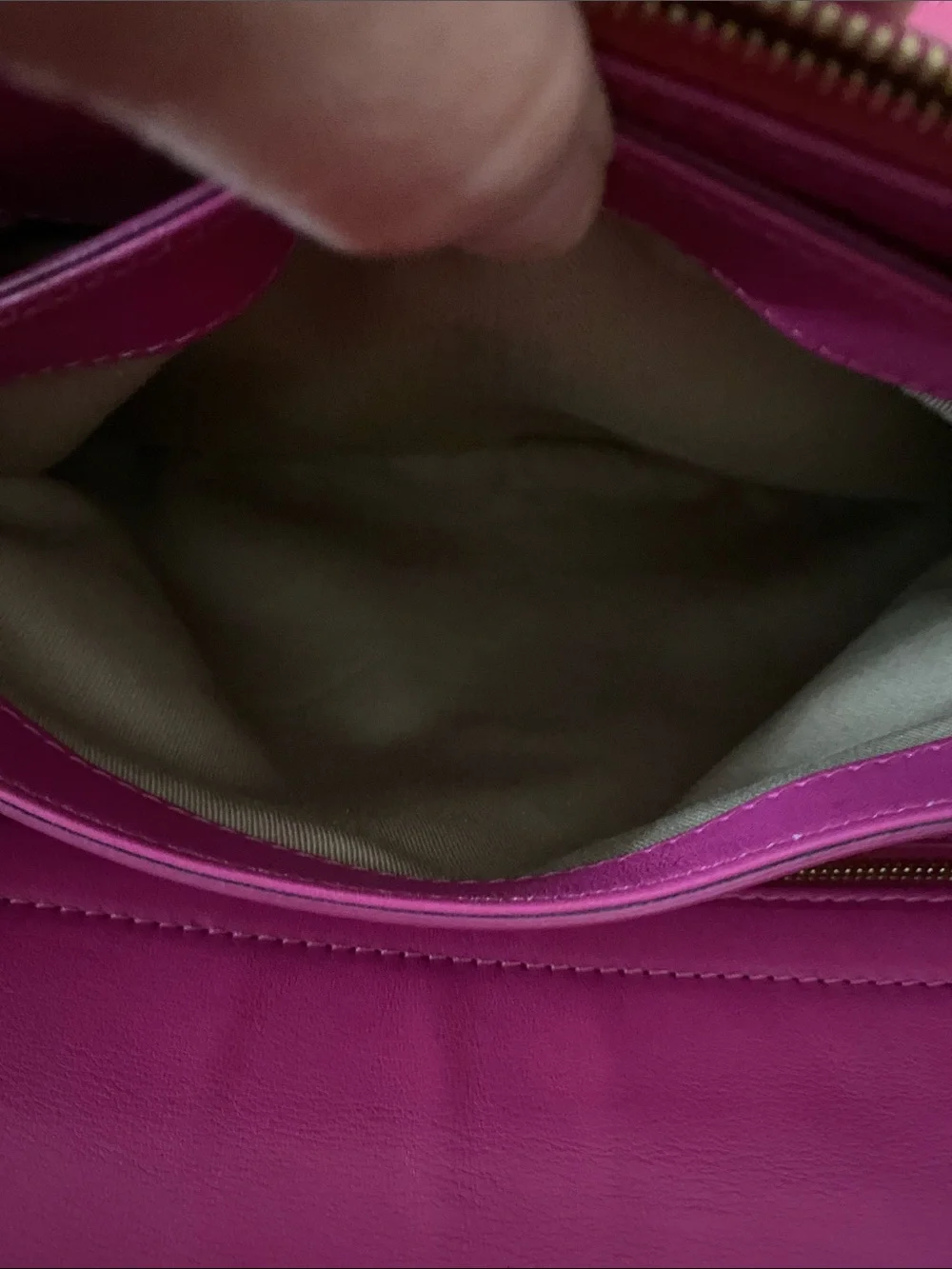 MCM RARE Fuchsia 5-Compartment Satchel Bag
